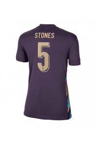 Fotbalové Dres Anglie John Stones #5 Dámské Venkovní Oblečení ME 2024 Krátký Rukáv